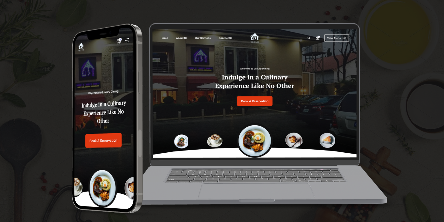 restaurant website design